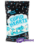 Pastel Blue & White Candy Hearts: 10-Ounce Bag - Candy Warehouse