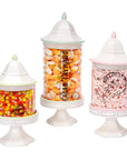 Patisserie Pedestal Candy Jars: Set of 3 - Candy Warehouse