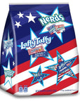 Patriotic Laffy Taffy and Nerds Fun Size Candy Packs: 40-Ounce Bag