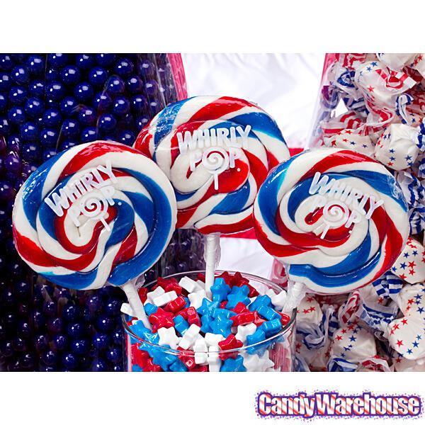 Red, White & Blue Twirly Whirlys