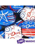 Patriotic USA Dove Milk Chocolate Squares: 30-Piece Bag