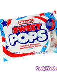 Patriotic USA Flag Charms Sweet Pops: 15-Piece Bag - Candy Warehouse