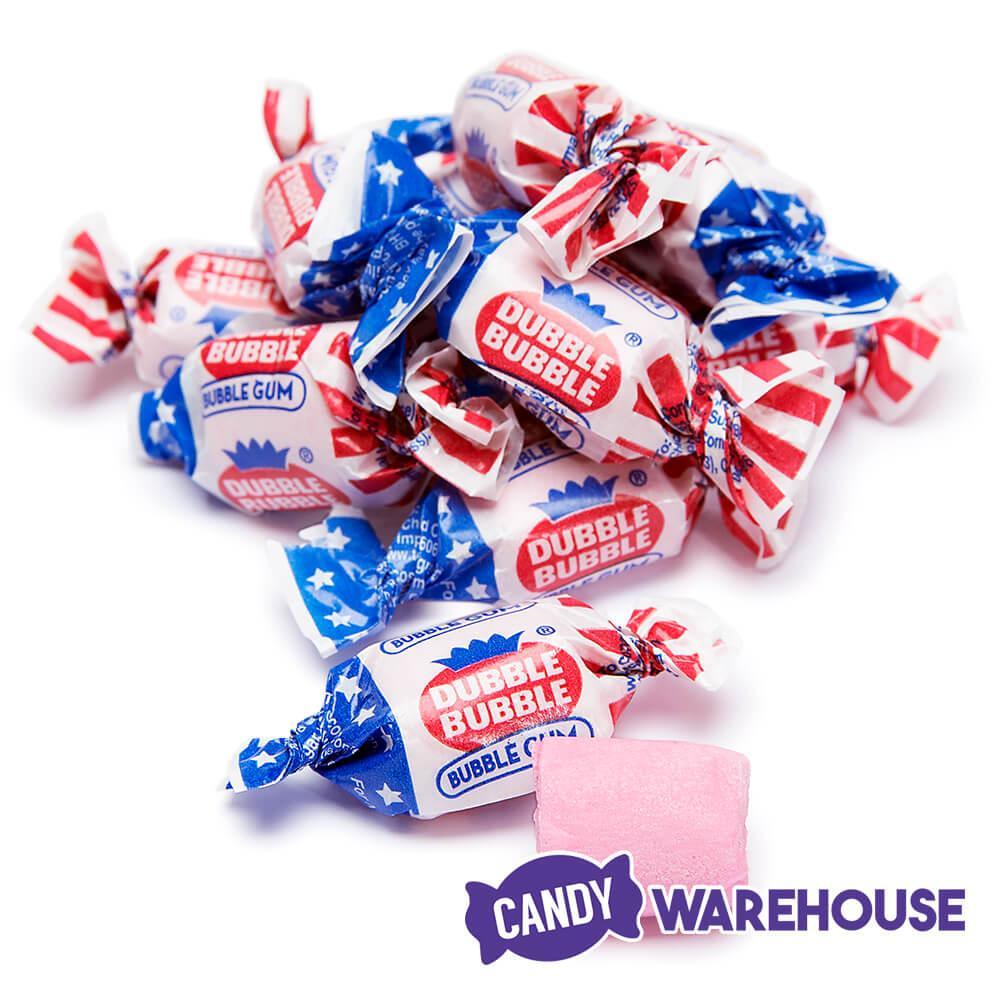 Patriotic USA Flag Wrapped Dubble Bubble Bubblegum: 11.5-Ounce Bag - Candy Warehouse