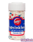 Patriotic USA Mix Sprinkles: 2.5-Ounce Bottle - Candy Warehouse