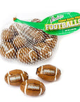 Peanut Butter Filled Chocolate Footballs in Mesh Bags: 18-Piece Box