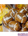 Peanut Butter Filled Chocolate Footballs in Mesh Bags: 18-Piece Box