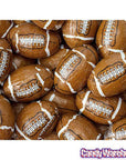 Peanut Butter Filled Chocolate Footballs in Mesh Bags: 18-Piece Box