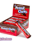 Peanut Chews Candy 2-Ounce Packs - Dark Chocolate: 24-Piece Display - Candy Warehouse