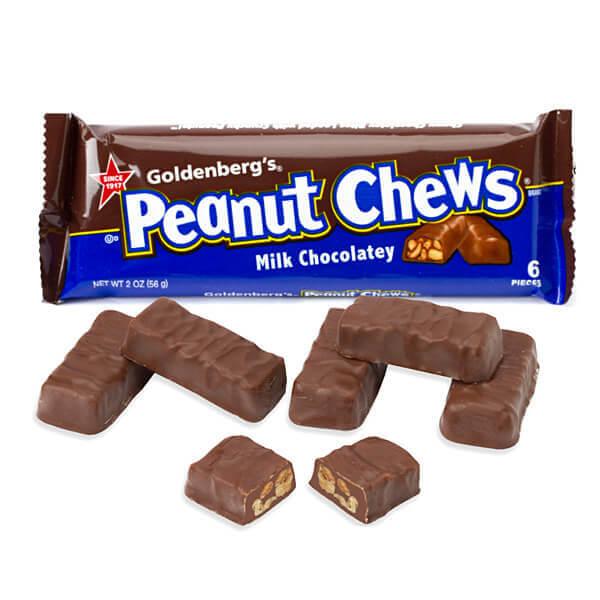 Peanut Chews Candy 2-Ounce Packs - Milk Chocolate: 24-Piece Display - Candy Warehouse