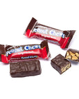 Peanut Chews Mini Size Candy Bars - Original Dark: 100-Piece Box - Candy Warehouse