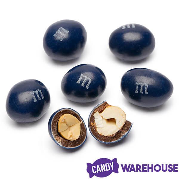 Peanut M&amp;M&#39;s Milk Chocolate Candy - Dark Blue: 10-Ounce Bag - Candy Warehouse