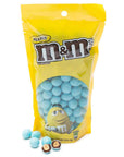 Peanut M&M's Milk Chocolate Candy - Light Blue: 10-Ounce Bag - Candy Warehouse