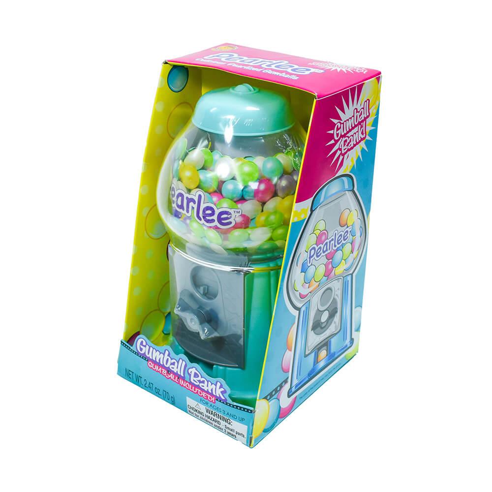 Pearlee 8.5-Inch Gumball Machine with Gumballs: 3-Piece Set - Candy Warehouse