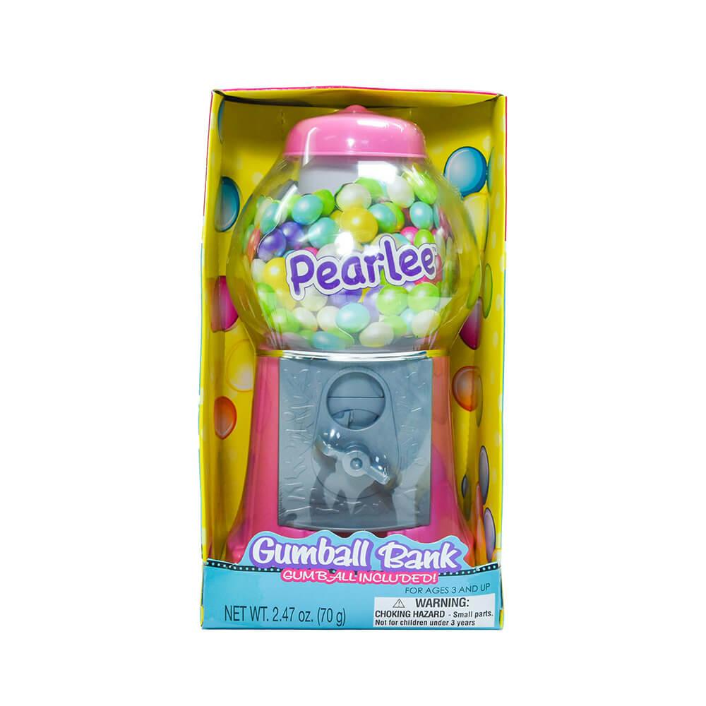 Pearlee 8.5-Inch Gumball Machine with Gumballs: 3-Piece Set - Candy Warehouse