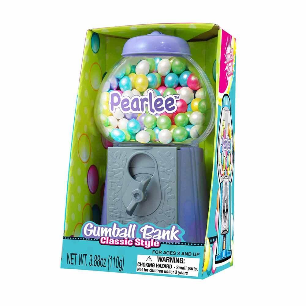 Pearlee 8.5-Inch Gumball Machine with Gumballs: 3-Piece Set - Candy Warehouse