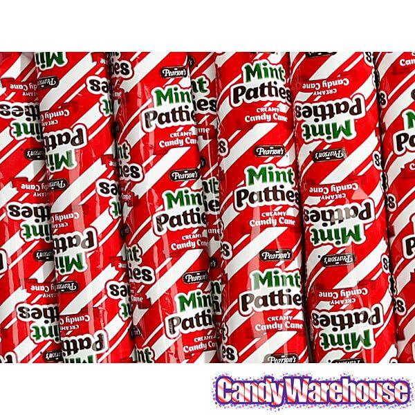 Pearson's Mint Patties Creamy Candy Cane Sticks: 85-Piece Box - Candy Warehouse