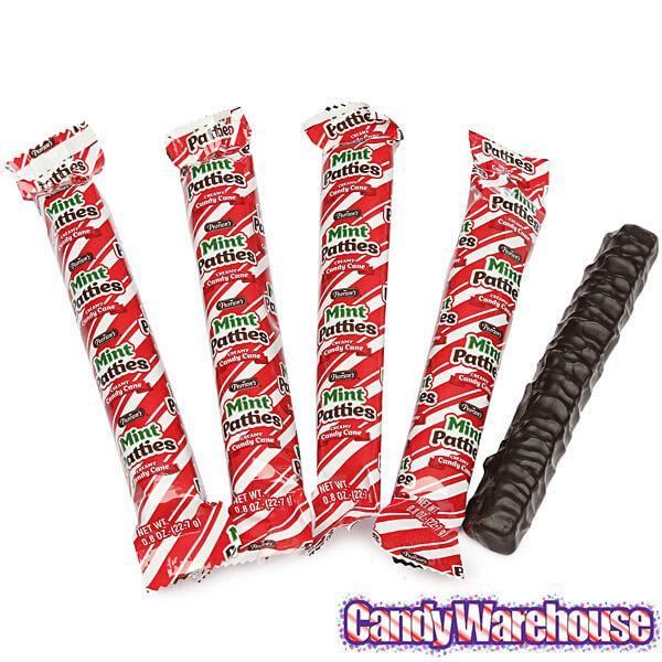 Pearson's Mint Patties Creamy Candy Cane Sticks: 85-Piece Box - Candy Warehouse