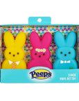 Peeps Dress-up Bunnies Vinyl Squeaker Pet Toy: 3-Piece Box