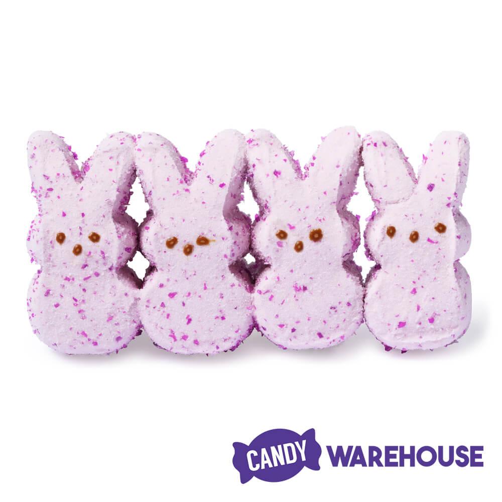 Peeps Marshmallow Candy Bunnies - Sparkly Wildberry: 8-Piece Pack - Candy Warehouse