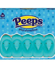 Peeps Marshmallow Chicks Candy - Blue: 10-Piece Pack - Candy Warehouse