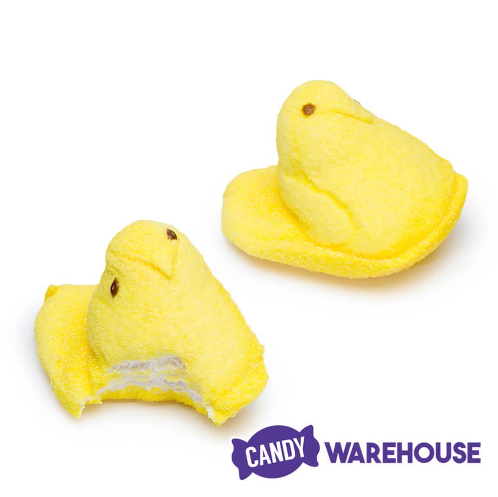 Peeps Marshmallow Chicks Candy - Yellow: 10-Piece Pack - Candy Warehouse