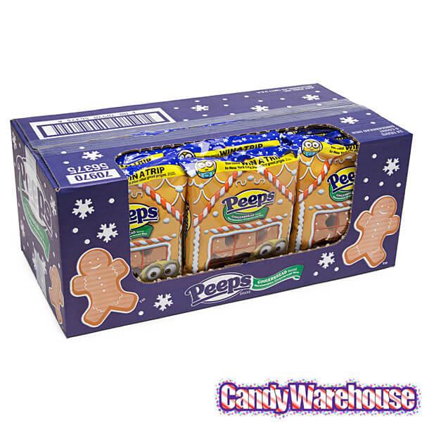 Peeps Marshmallow Gingerbread Men Candy 6-Packs: 12-Piece Case - Candy Warehouse