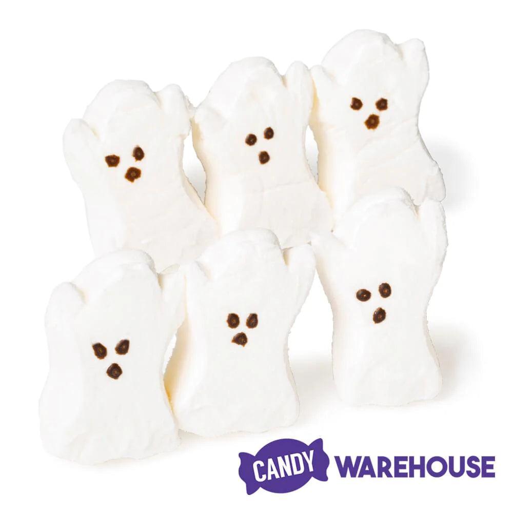 Peeps Marshmallow Halloween Candy Packs - Ghosts: 3-Piece Pack - Candy Warehouse