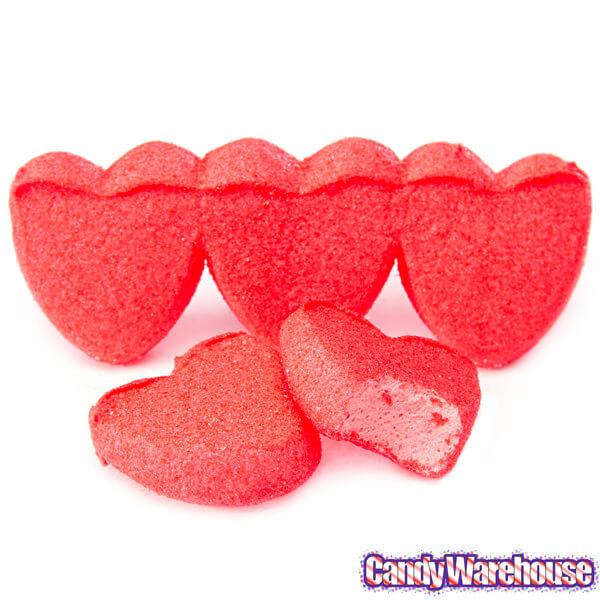 Peeps Marshmallow Hearts Candy 9-Packs - Strawberry Creme: 24-Piece Case - Candy Warehouse