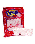 Peeps Marshmallow Hearts Candy 9-Packs - Vanilla Creme: 24-Piece Case