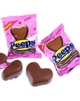 Peeps Milk Chocolate Covered Marshmallow Hearts: 24-Piece Box - Candy Warehouse