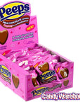 Peeps Milk Chocolate Covered Marshmallow Hearts: 24-Piece Box - Candy Warehouse