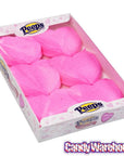 Peeps Pink Marshmallow Hearts Candy Packs: 24-Piece Case - Candy Warehouse