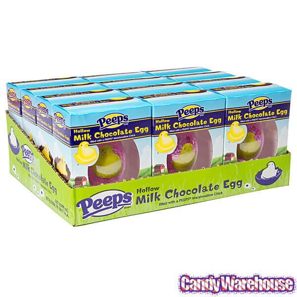 Peeps Yellow Marshmallow Chick in Milk Chocolate Egg - Candy Warehouse