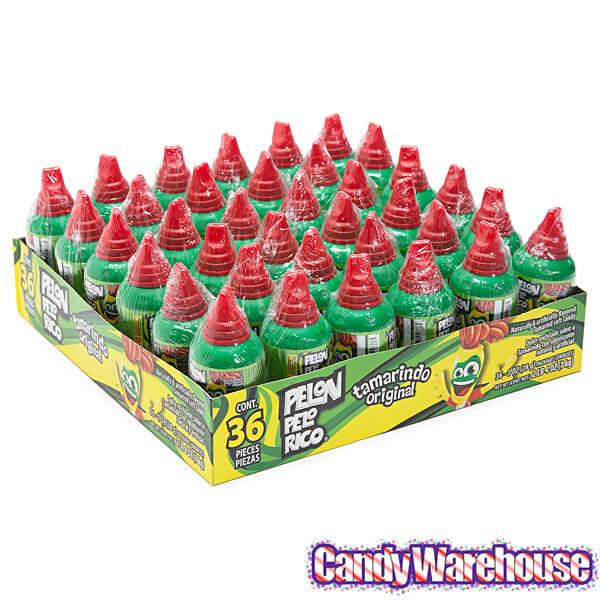 Pelon Pelo Rico Tamarind Candy Dispensers: 36-Piece Display - Candy Warehouse