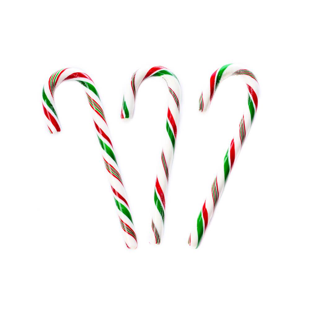 Peppermint 3-Color Candy Canes: 50-Piece Box – Candy Warehouse