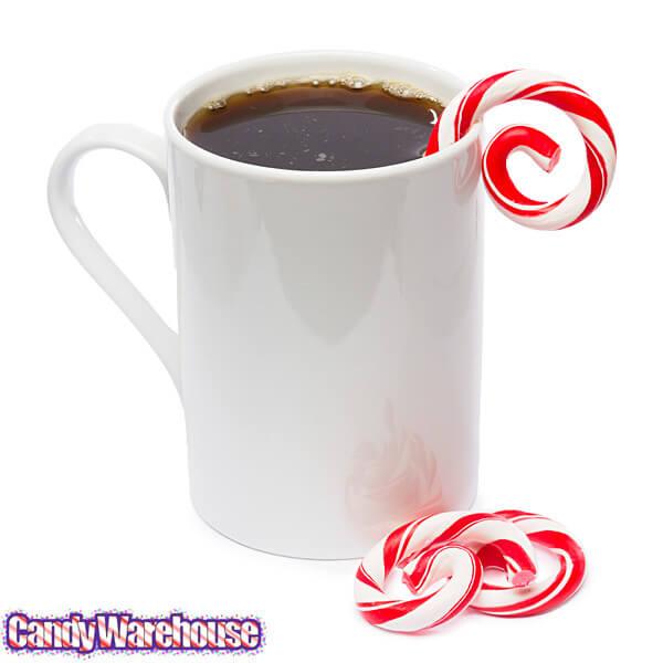 Peppermint Candy Garnish Curls: 6-Piece Set - Candy Warehouse