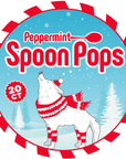 Peppermint Hard Candy Spoons: 20-Piece Jar - Candy Warehouse