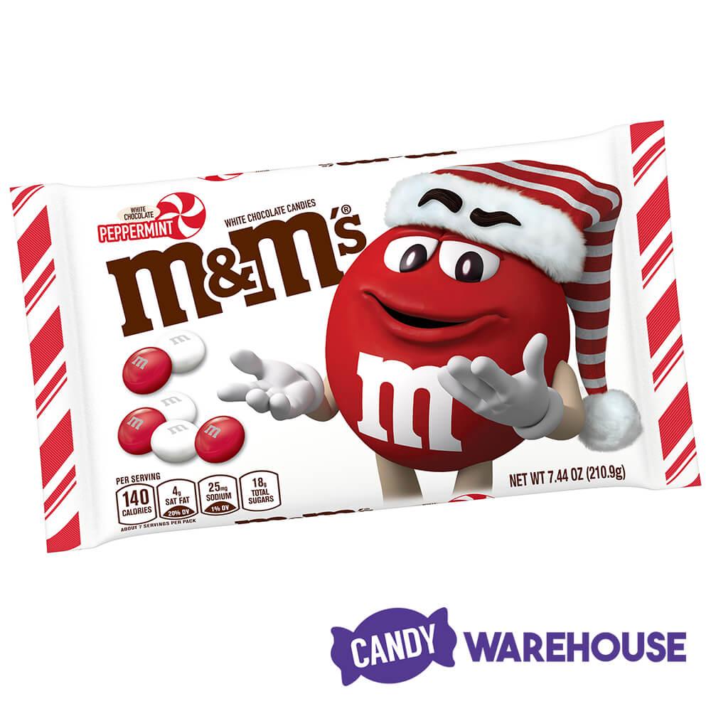 Peppermint M&M's Candy: 7.5-Ounce Bag - Candy Warehouse