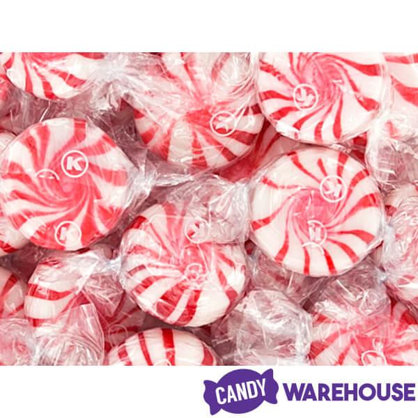 Peppermint Pinwheel Mints Candy: 5LB Bag - Candy Warehouse