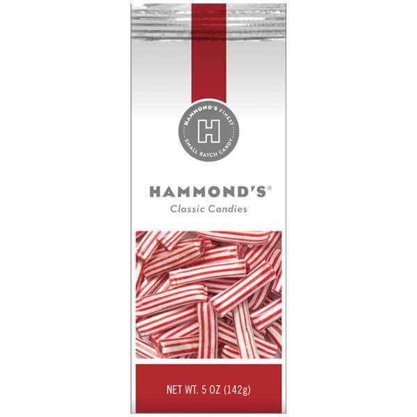 Peppermint Snaps Hard Candy with Chocolate Filling: 5-Ounce Bag - Candy Warehouse