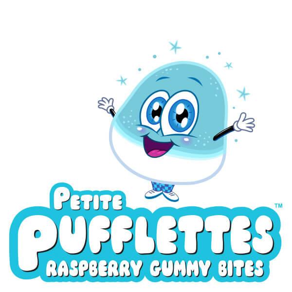 Petite Pufflettes Gummy Bites - Blue Raspberry: 16-Ounce Bag - Candy Warehouse