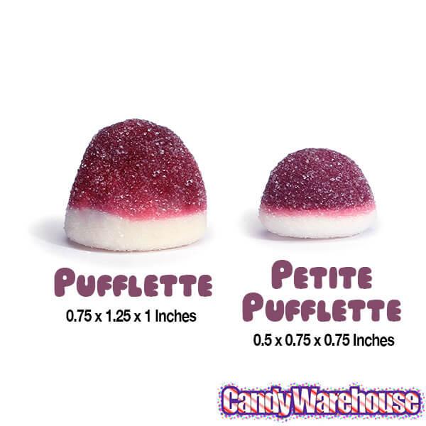 Petite Pufflettes Gummy Bites - Grape: 16-Ounce Bag - Candy Warehouse