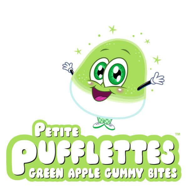 Petite Pufflettes Gummy Bites - Green Apple: 16-Ounce Bag - Candy Warehouse