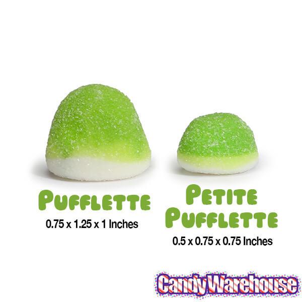 Petite Pufflettes Gummy Bites - Green Apple: 16-Ounce Bag - Candy Warehouse