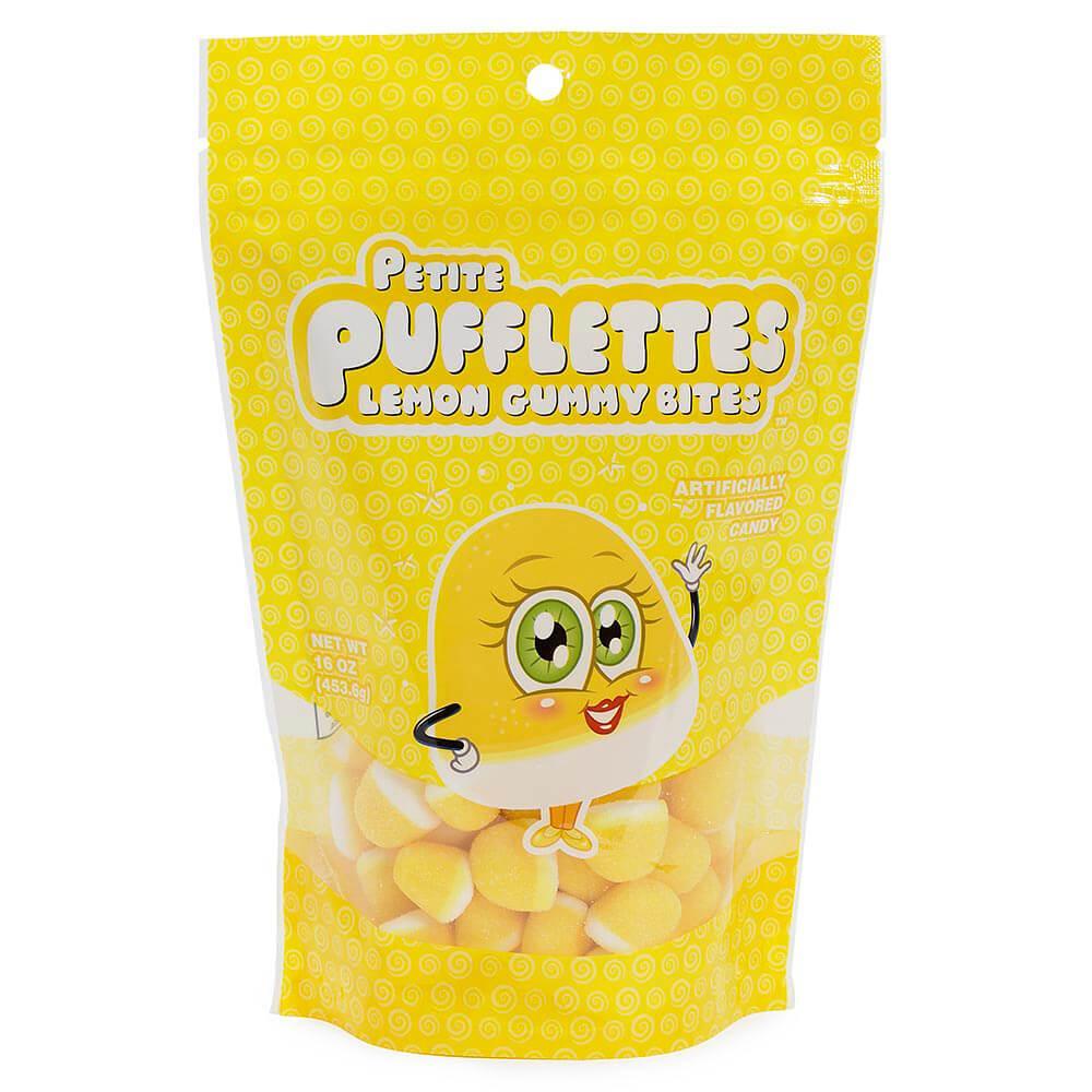 Petite Pufflettes Gummy Bites - Lemon: 16-Ounce Bag - Candy Warehouse