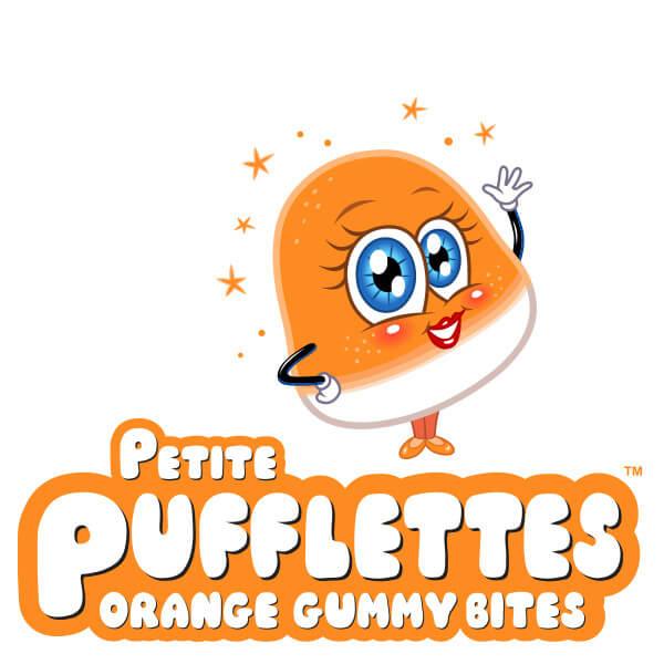 Petite Pufflettes Gummy Bites - Orange: 16-Ounce Bag - Candy Warehouse