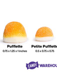 Petite Pufflettes Gummy Bites - Orange: 5LB Bag - Candy Warehouse