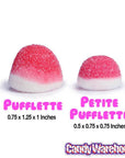 Petite Pufflettes Gummy Bites - Strawberry: 16-Ounce Bag - Candy Warehouse