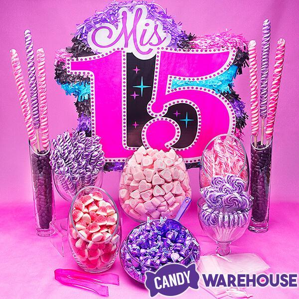 Pink & White Marshmallow Hearts: 14-Ounce Bag - Candy Warehouse