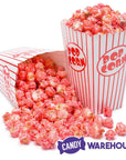 Pink Candy Coated Popcorn - Bubblegum: 1-Gallon Bag - Candy Warehouse